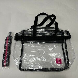 New August 2025 T-Mobile Tuesday Freebie Clear Stadium Bag with shoulder strap